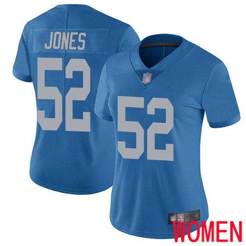 Detroit Lions Limited Blue Women Christian Jones Alternate Jersey NFL Football #52 Vapor Untouchable